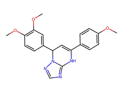 7-(3,4-dimethoxyphenyl)-5-(4-methoxyphenyl)-4,7-dihydro-[1,2,4]triazolo[1,5-a]pyrimidine structure