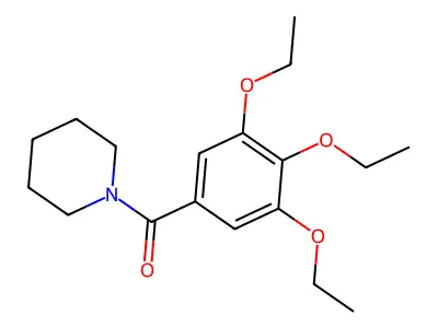 1-(3,4,5-Triethoxybenzoyl)piperidine structure