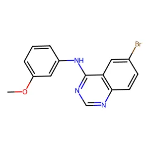 6-bromo-N-(3-methoxyphenyl)quinazolin-4-amine structure
