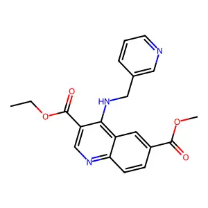 3-Ethyl 6-methyl 4-[(3-pyridinylmethyl)amino]-3,6-quinolinedicarboxylate structure