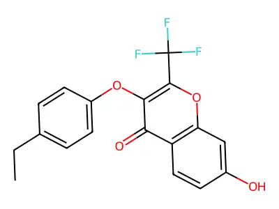 3-(4-Ethylphenoxy)-7-Hydroxy-2-(Trifluoromethyl)-4H-Chromen-4-One structure