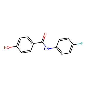 N-(4-fluorophenyl)-4-hydroxybenzamide structure