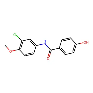 N-(3-chloro-4-methoxyphenyl)-4-hydroxybenzamide structure