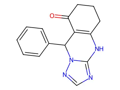 9-phenyl-5,6,7,9-tetrahydro[1,2,4]triazolo[5,1-b]quinazolin-8(4H)-one structure