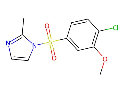 1-(4-Chloro-3-methoxyphenyl)sulfonyl-2-methylimidazole structure