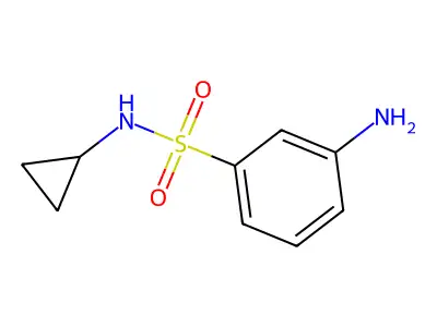 3-amino-N-cyclopropylbenzene-1-sulfonamide structure