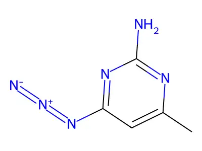 4-Azido-6-methylpyrimidin-2-amine structure