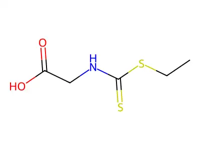 Glycine, N-[(ethylthio)thioxomethyl]- structure