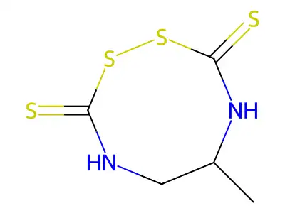 5-Methyl-1,2,4,7-dithiadiazocane-3,8-dithione structure