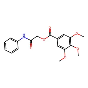 (2-Anilino-2-oxoethyl) 3,4,5-trimethoxybenzoate structure