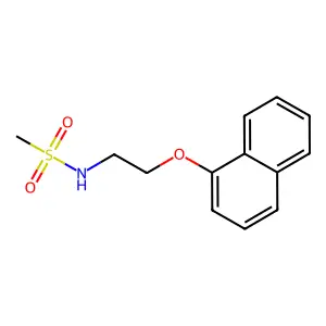 (Methylsulfonyl)(2-naphthyloxyethyl)amine structure