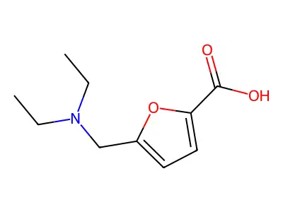 5-[(Diethylamino)methyl]-2-furoic acid structure