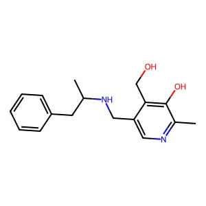 4-(Hydroxymethyl)-2-methyl-5-[(1-phenylpropan-2-ylamino)methyl]pyridin-3-ol structure