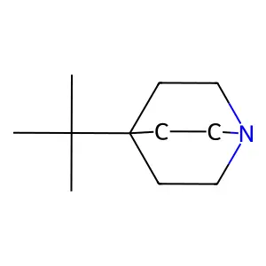1-Azabicyclo(2.2.2)octane, 4-(1,1-dimethylethyl)- structure