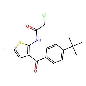N-[3-(4-tert-Butyl-benzoyl)-5-methyl-thiophen-2-yl]-2-chloro-acetamide structure
