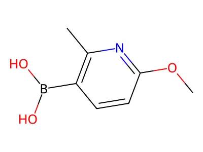 2-Methyl-6-methoxypyridine-3-boronic acid structure