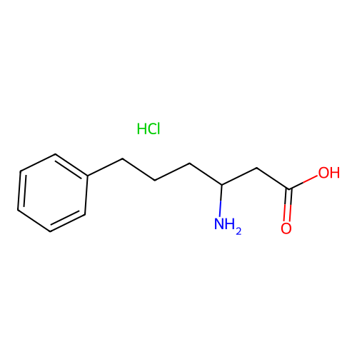 3-Amino-6-phenylhexanoic acid hydrochloride structure
