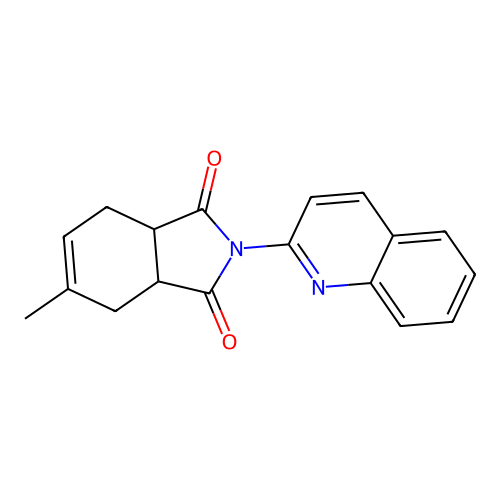 5-Methyl-2-quinolin-2-yl-3a,4,7,7a-tetrahydro-isoindole-1,3-dione structure