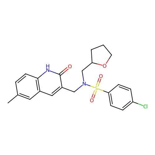 C22H23ClN2O4S structure