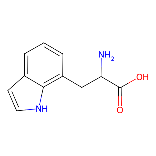 2-amino-3-(1H-indol-7-yl)propanoic Acid structure