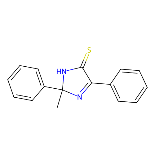 2-Methyl-2,5-diphenyl-2H-imidazol-4(3H)-thion structure