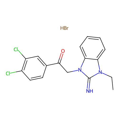 C17H16BrCl2N3O structure