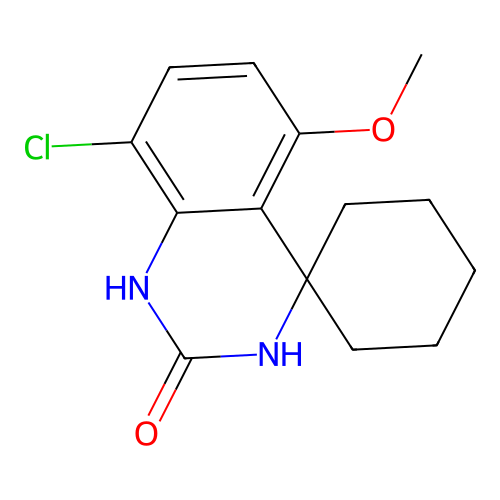 8'-Chloro-5'-methoxy-1'H-spiro[cyclohexane-1,4'-quinazolin]-2'(3'H)-one structure
