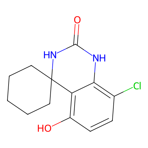 8'-chloro-5'-hydroxy-1'H-spiro[cyclohexane-1,4'-quinazolin]-2'(3'H)-one structure