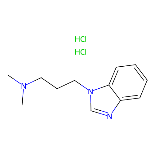 3-(1H-benzo[d]imidazol-1-yl)-N,N-dimethylpropan-1-amine dihydrochloride structure