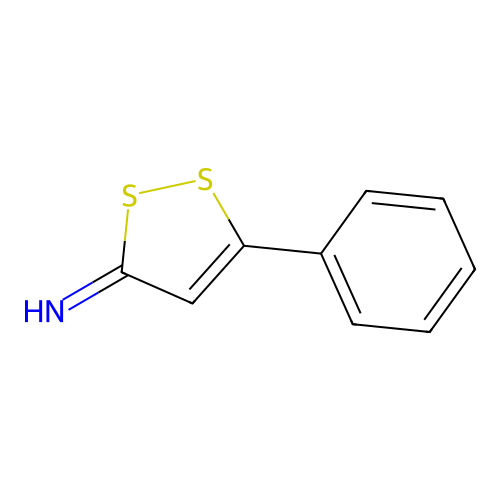 3-imino-5-phenyl-3H-1,2-dithiole structure
