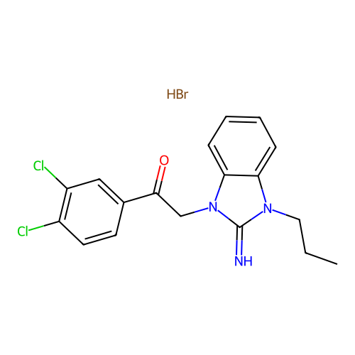C18H18BrCl2N3O structure