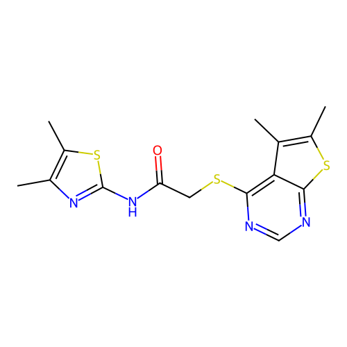 C15H16N4OS3 structure