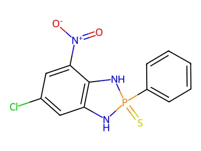 6-chloro-4-nitro-2-phenyl-2-sulfanylidene-1,3-dihydro-1,3,2 structure