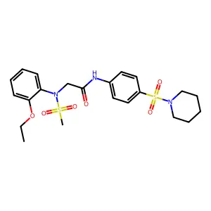 2-(2-ethoxy-N-methylsulfonylanilino)-N-(4-piperidin-1-ylsulfonylphenyl)acetamide structure