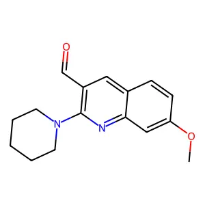 7-Methoxy-2-(piperidin-1-yl)quinoline-3-carbaldehyde structure