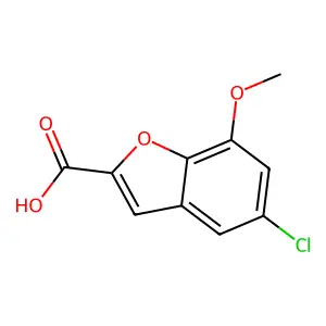 5-Chloro-7-methoxy-1-benzofuran-2-carboxylic acid structure