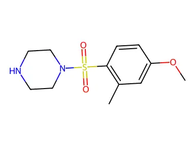 1-((4-Methoxy-2-methylphenyl)sulfonyl)piperazine structure