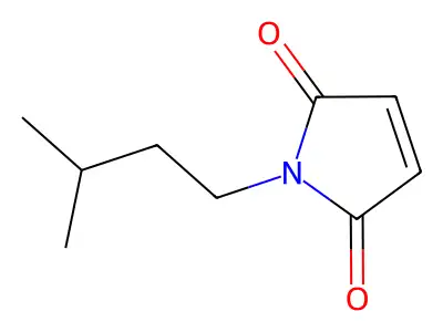 1-(3-methylbutyl)-2,5-dihydro-1H-pyrrole-2,5-dione structure
