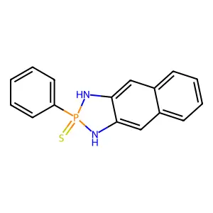 2-Phenyl-2-sulfanylidene-1,3-dihydrobenzo[f][1,3,2]benzodiazaphosphole structure
