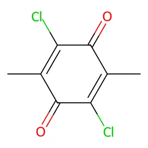2,5-Dichloro-3,6-dimethyl-p-benzoquinone structure
