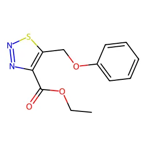 Ethyl 5-(phenoxymethyl)-1,2,3-thiadiazole-4-carboxylate structure