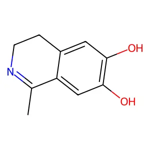 3,4-Dihydro-1-methyl-6,7-isoquinolinediol structure