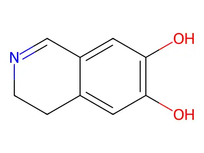 6,7-Dihydroxy-3,4-dihydroisoquinoline structure