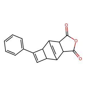 9-Phenyl-4-oxatetracyclo[5.4.2.02,6.08,11]trideca-9,12-diene-3,5-dione structure