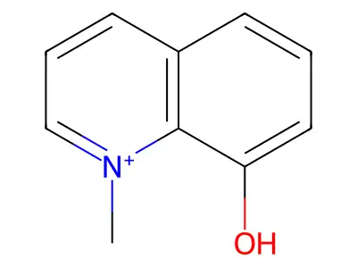 8-Hydroxy-1-methylquinolinium structure