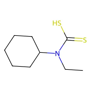 Methanedithioic acid, (cyclohexylethylamino)- structure