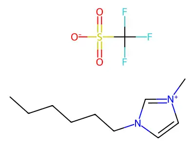 1-Hexyl-3-methylimidazolium Trifluoromethanesulfonate structure