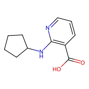 2-(Cyclopentylamino)nicotinic acid structure