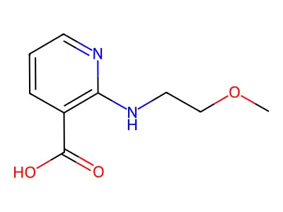 2-[(2-Methoxyethyl)amino]nicotinic acid structure