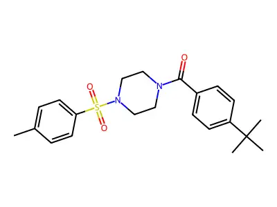 (4-Tert-butylphenyl)(4-tosylpiperazin-1-yl)methanone structure
